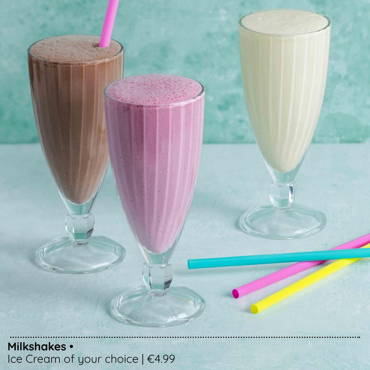 Milkshakes at Isabella Café